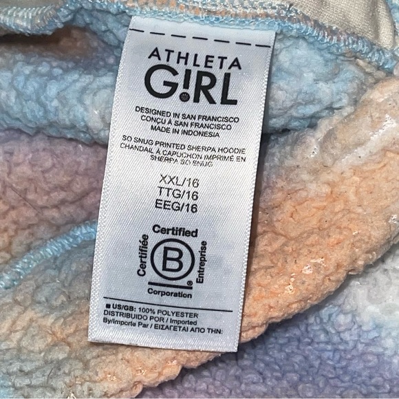 Athleta Girl So Snug Printed Sherpa Hoodie - Picture 6 of 8